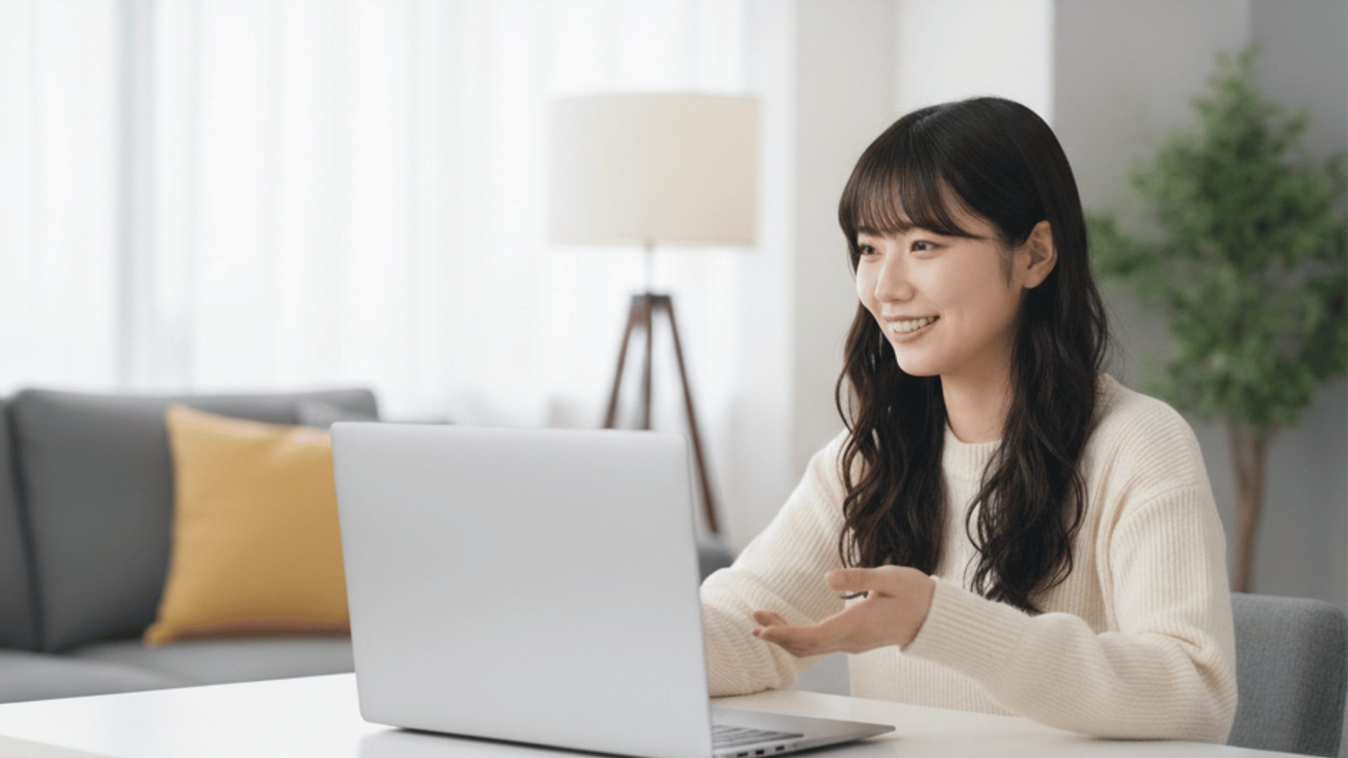 オンラインで学ぶ様子